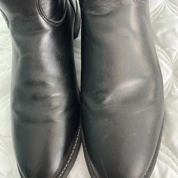 Justin Boots Men's 10" Ropers Round-toe Boot Black Size 11.5 - Picture 5 of 12